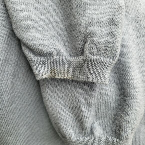 Banana Republic Blue Gray 100% Merino Wool Button Up Cardigan Sweater Women's M - Picture 5 of 7